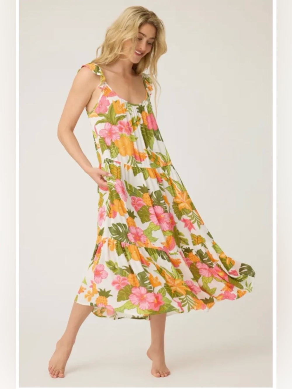 PJ Salvage New Copacabana Print Gauze Nightgown - Picture 4 of 4